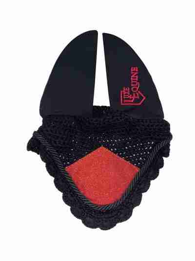 Ruby Red Rounded Edge Fly Veil