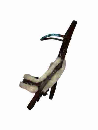 Sheepskin Equitazara Anatomical Bridle® In Brown