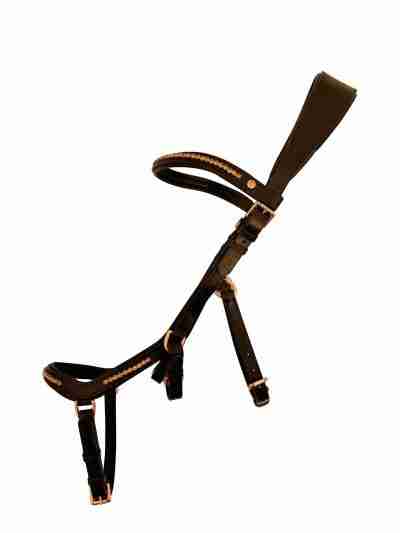 Havana and rose gold Micka Bridle