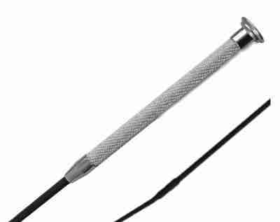 Silver Crystal Handle Dressage Whip