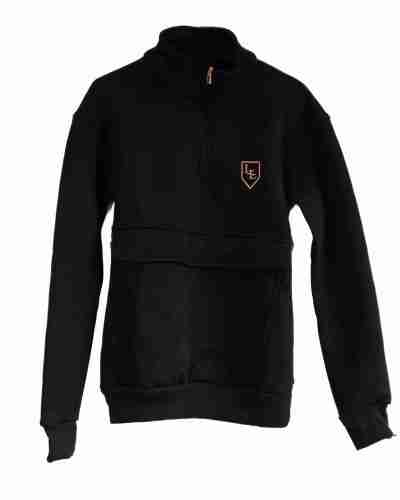 Organic Cotton Three Quarter Zip Sweatshirt